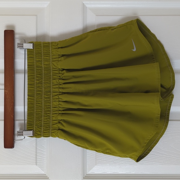 Nike Pants - Nike One Dri-Fit Ultra High Waisted 3" Brief Lined Athletic Shorts Moss Green S